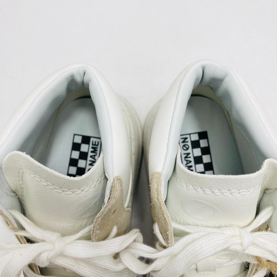 新品タグ付　NO NAME　ノーネーム　ハイカットスニーカー　レースアップ　38