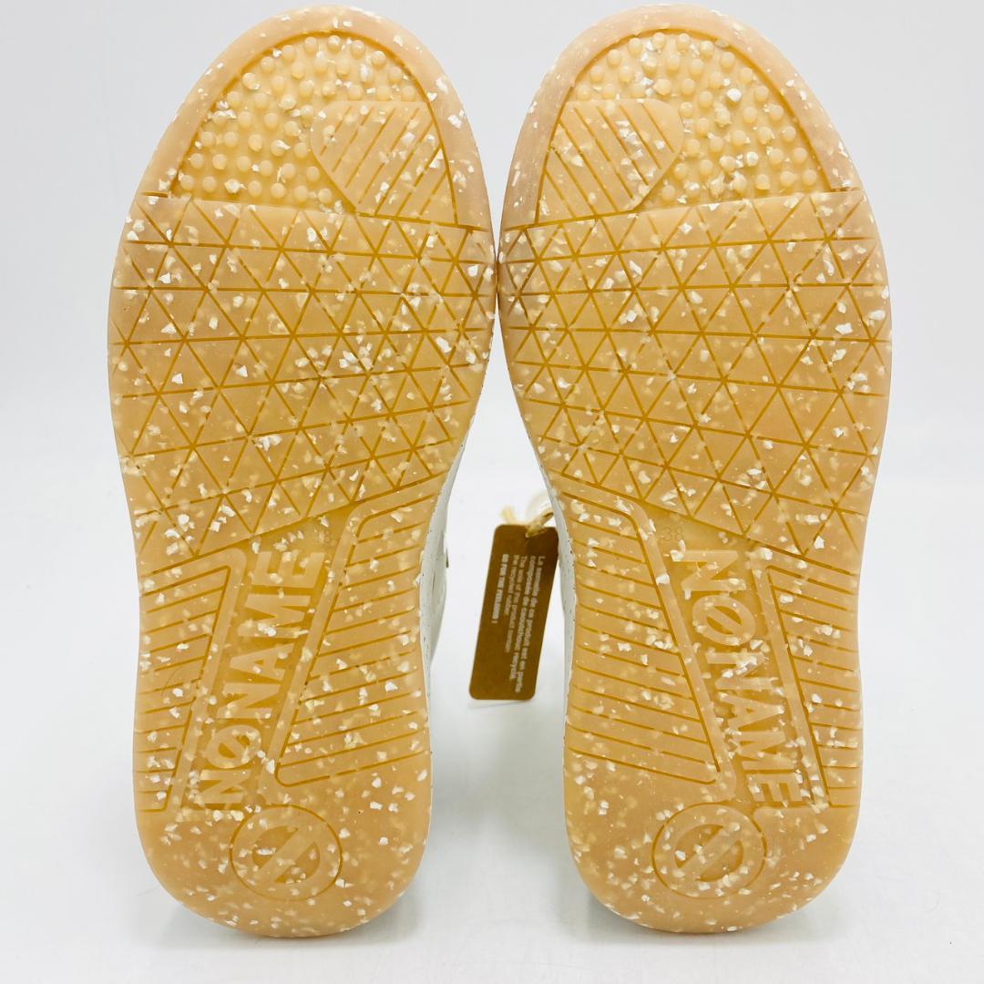 新品タグ付　NO NAME　ノーネーム　ハイカットスニーカー　レースアップ　38