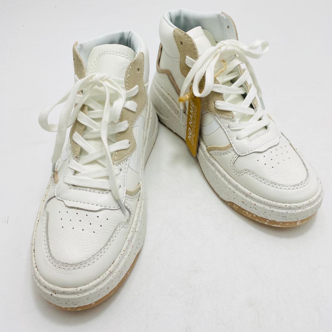 新品タグ付　NO NAME　ノーネーム　ハイカットスニーカー　レースアップ　38