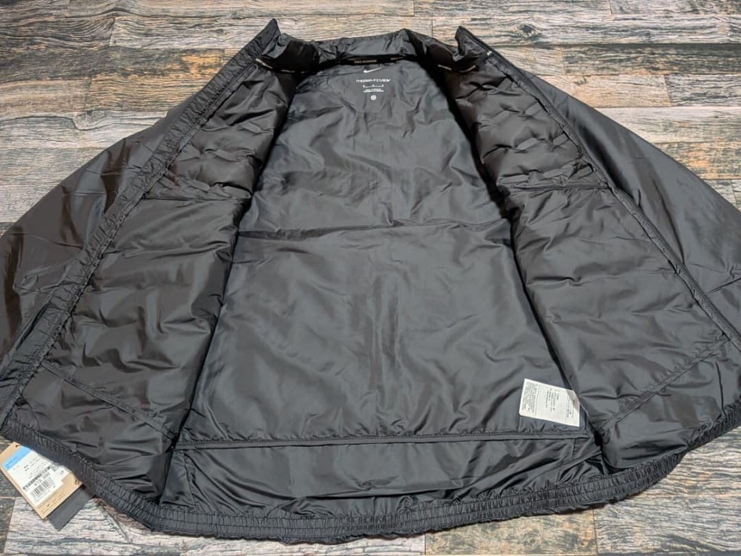 L ナイキ エアロロフト ダウンジャケット 定価4.1万 ランニング ゴルフ 黒