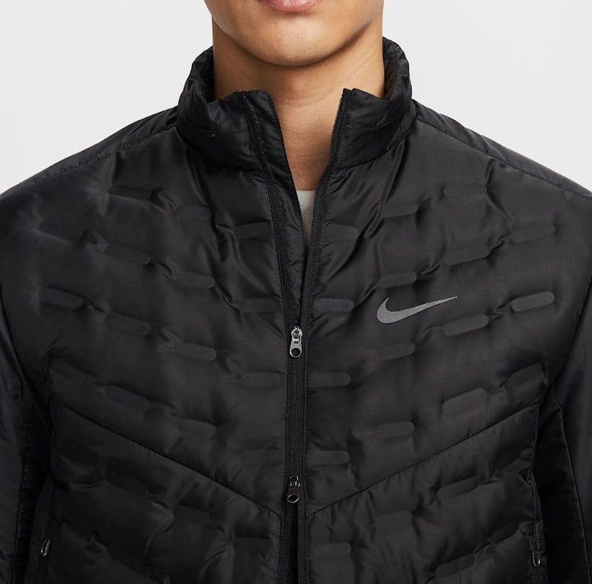 L ナイキ エアロロフト ダウンジャケット 定価4.1万 ランニング ゴルフ 黒