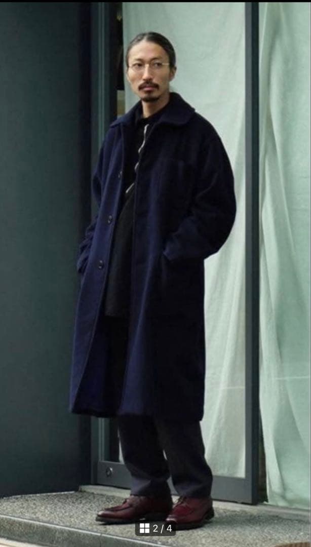 COMOLI ウールカシミヤミリタリーコート22awサイズ1