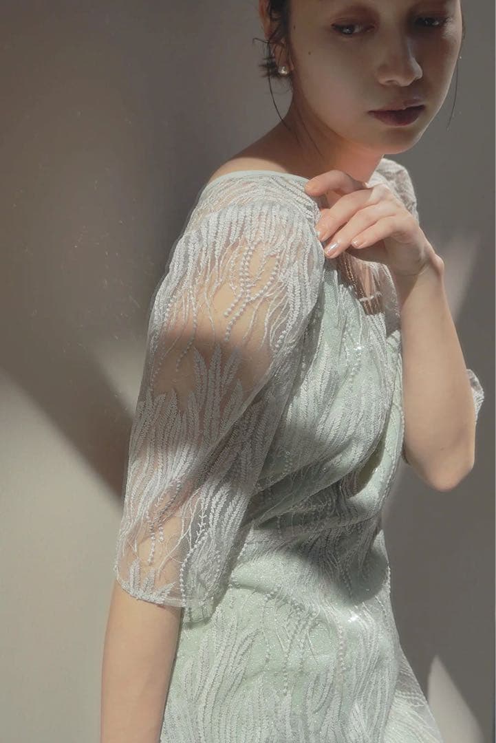 【新品即発送】kaeneスパンコールアネモネドレス