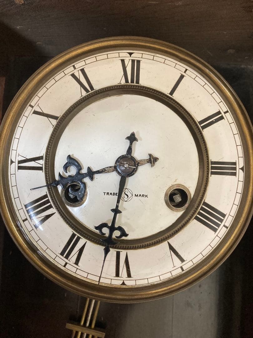 木製アンティーク掛時計