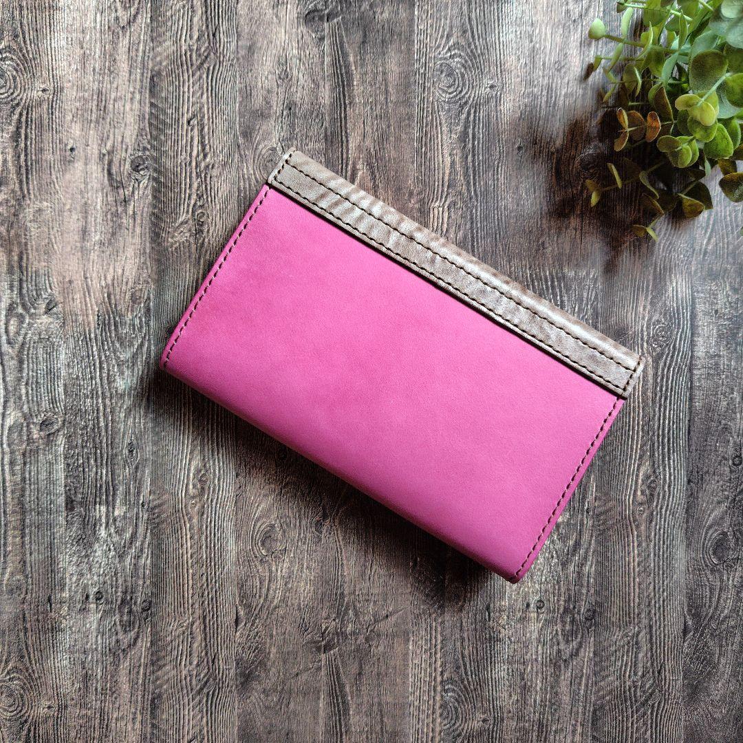 ハンドメイド 本革 システム手帳カバー ミニ6 M6 通帳ポーチ ミナペルホネン