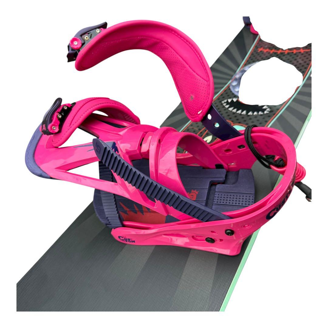 Stepchild スノーボードBURTON Customバインディング ピンク