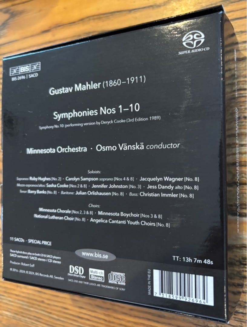 【クラシックSACD】O.ヴァンスカ＆ミネソタO/マーラー交響曲全集11SACD