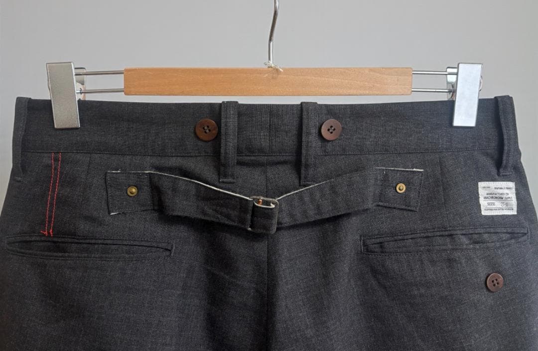 【ANACHRONORM】アナクロノーム シンチバックワイドスラックス