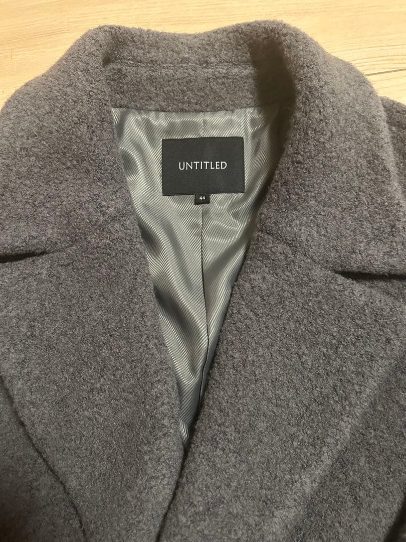✨アンタイトル　UNTITLED　パイルジャージ ミドル丈コート