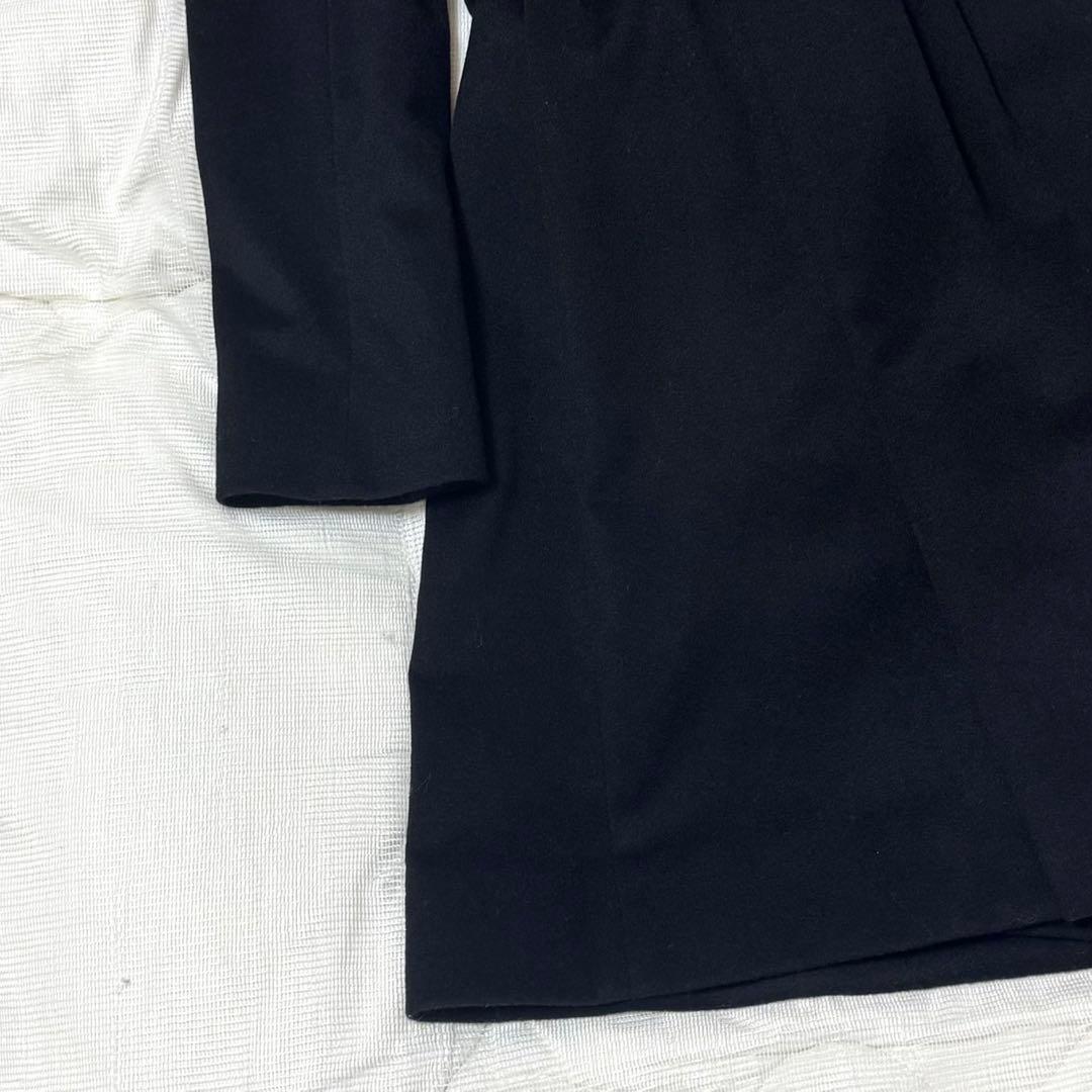 新品未使用品 ピンキーアンドダイアン カシミヤ混FOXファーコート ブラック38