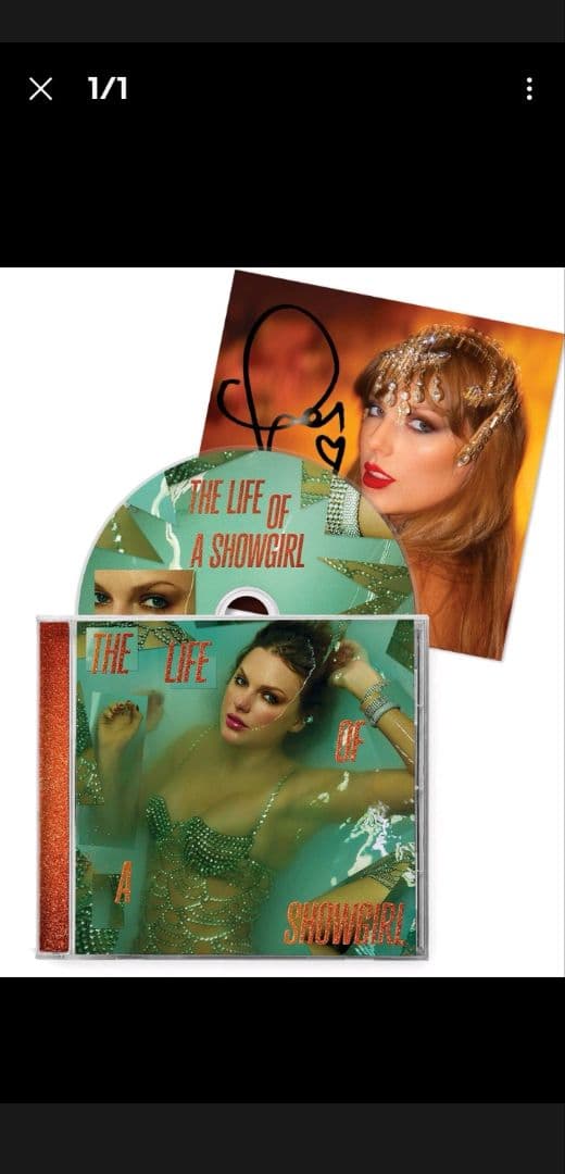 TaylorSwift サイン入り写真付きCD