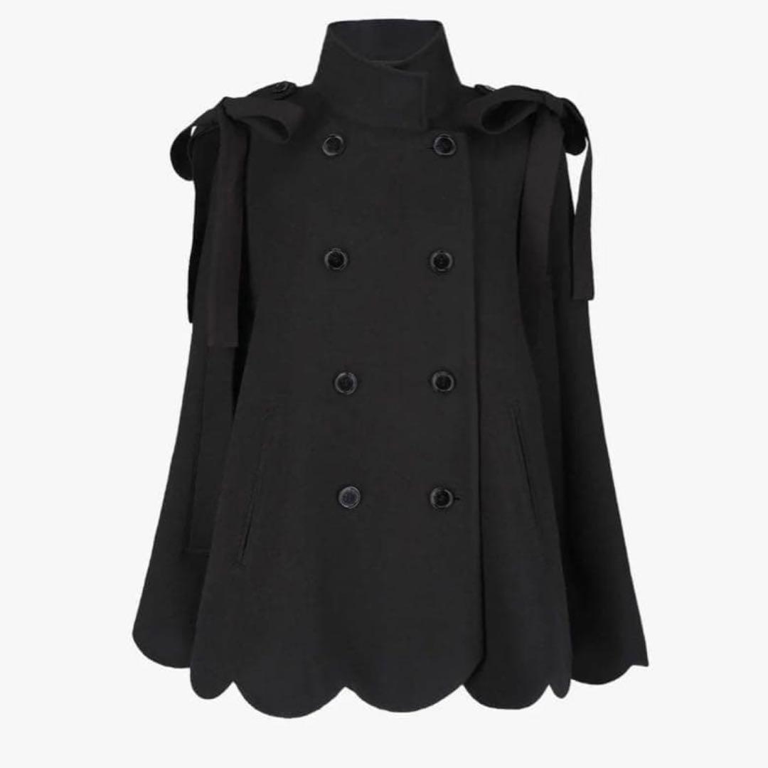 Bibiy. MELINDA CAPE ケープコート　ポンチョ　ブラック　完売