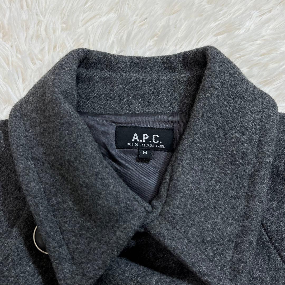A.P.C. ケープコート ウール ポンチョ ダークグレー