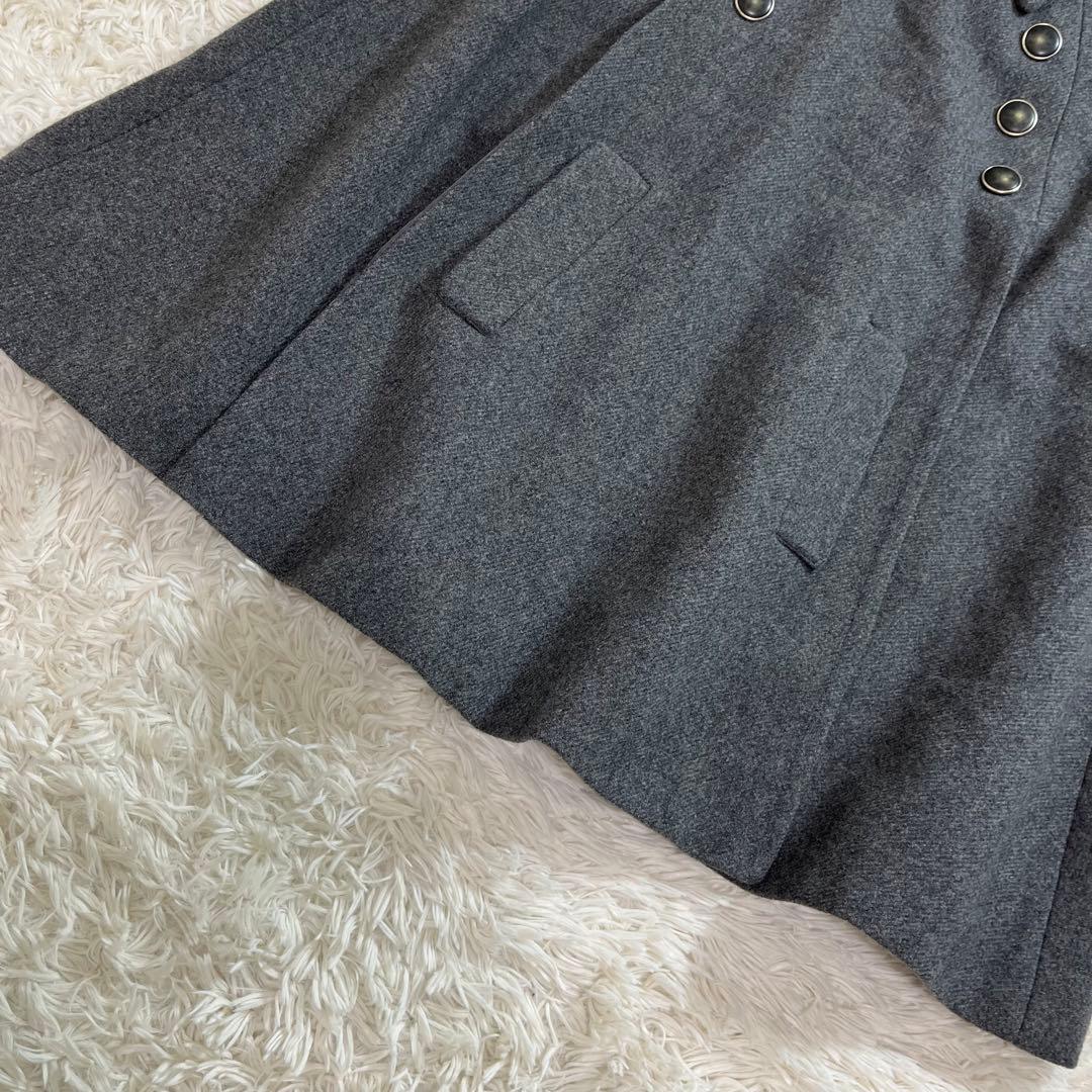 A.P.C. ケープコート ウール ポンチョ ダークグレー