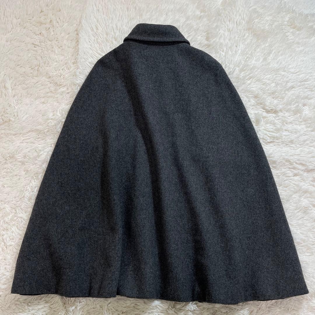 A.P.C. ケープコート ウール ポンチョ ダークグレー