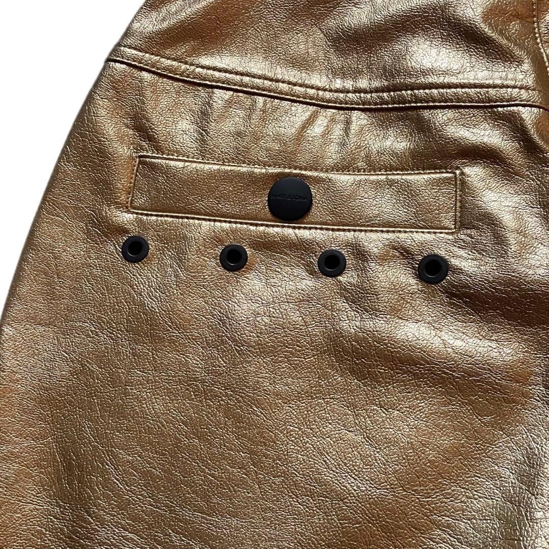 美品 マークアンドロナ ショートパンツ レディース サイズ38 ゴルフ 合成皮革