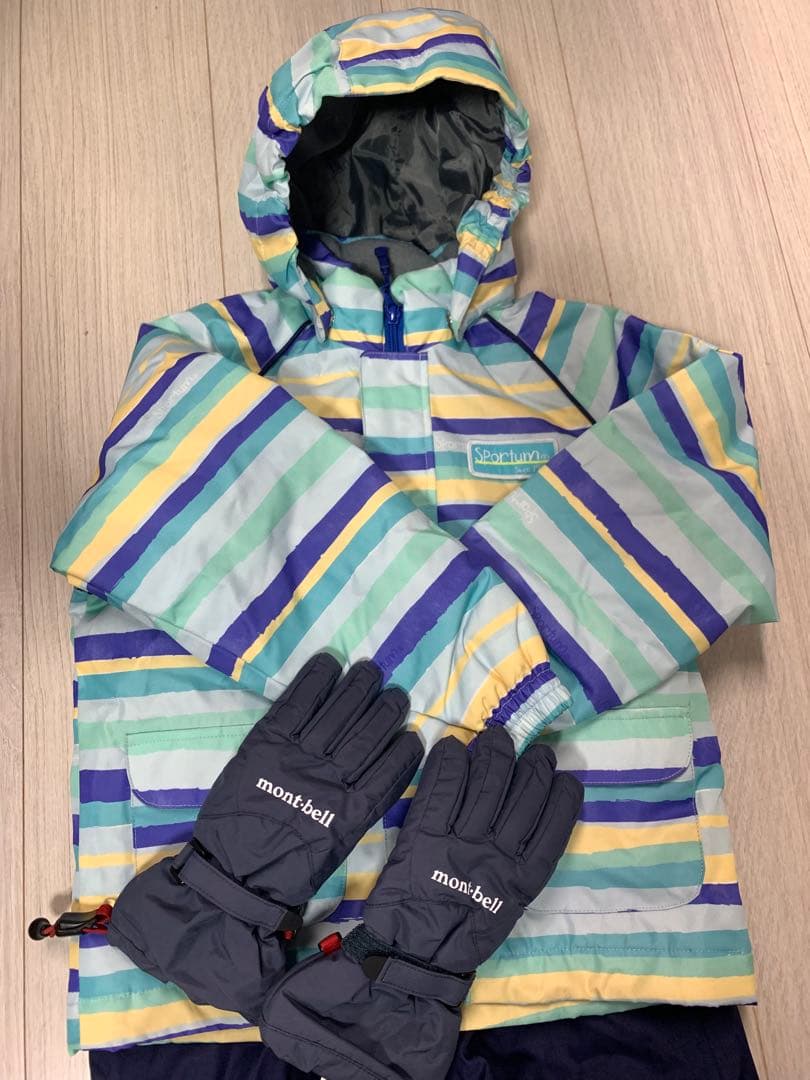 スキーウェア 子ども用 120サイズ　4点セット