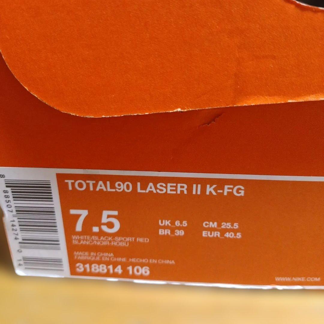 Nike サッカーシューズ 25.5cm ホワイト/レッド