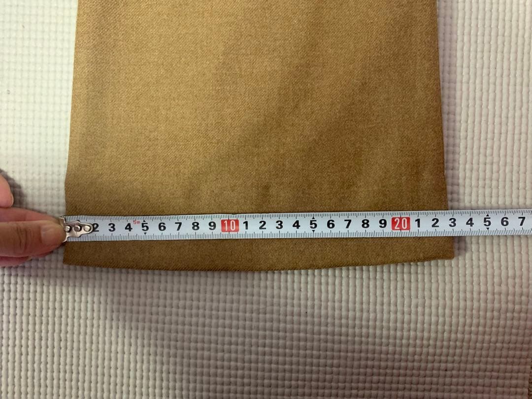 HERMÈS 38ブラウン フレアパンツ ベルト付き