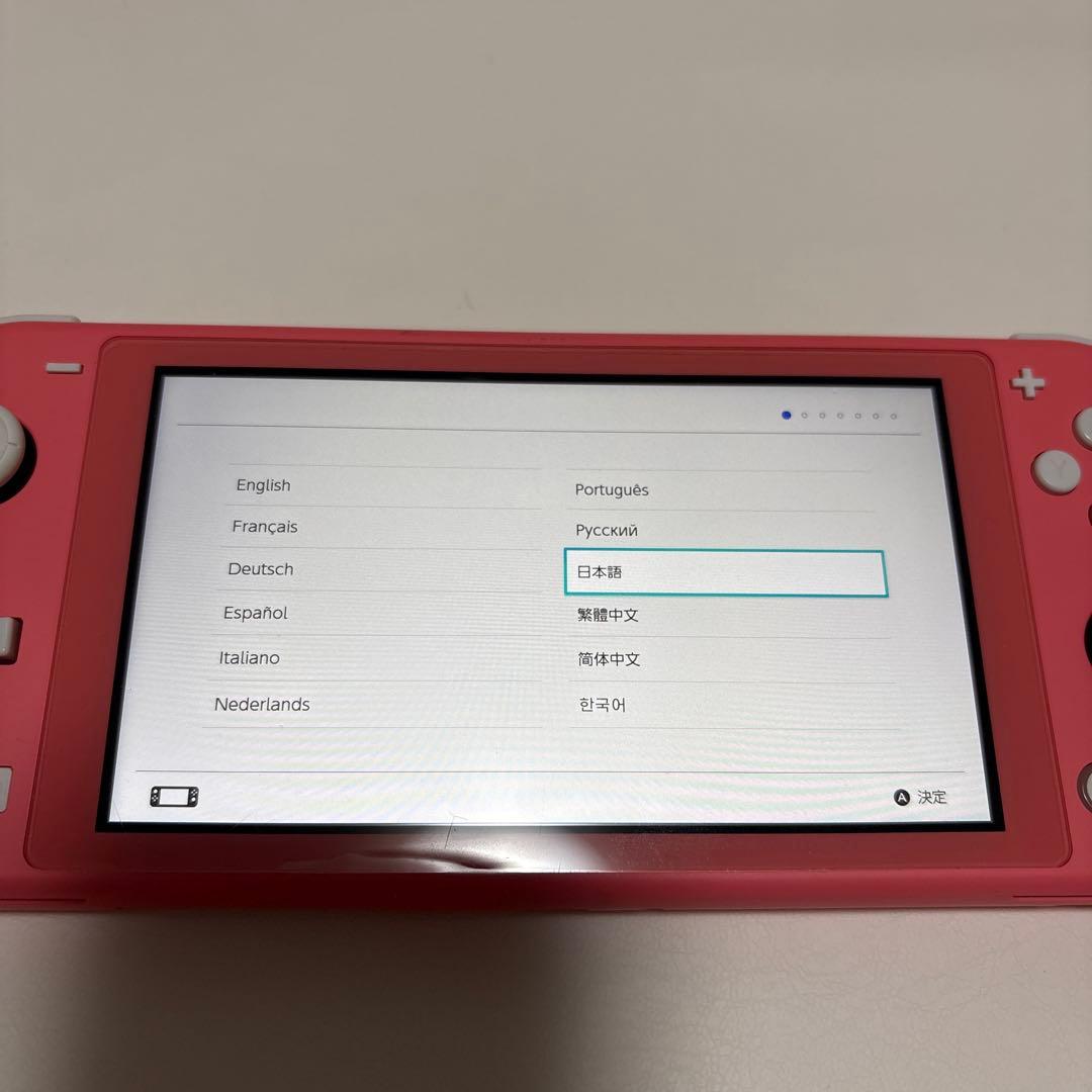Nintendo Switch Lite ピンク 本体　グリップ付き