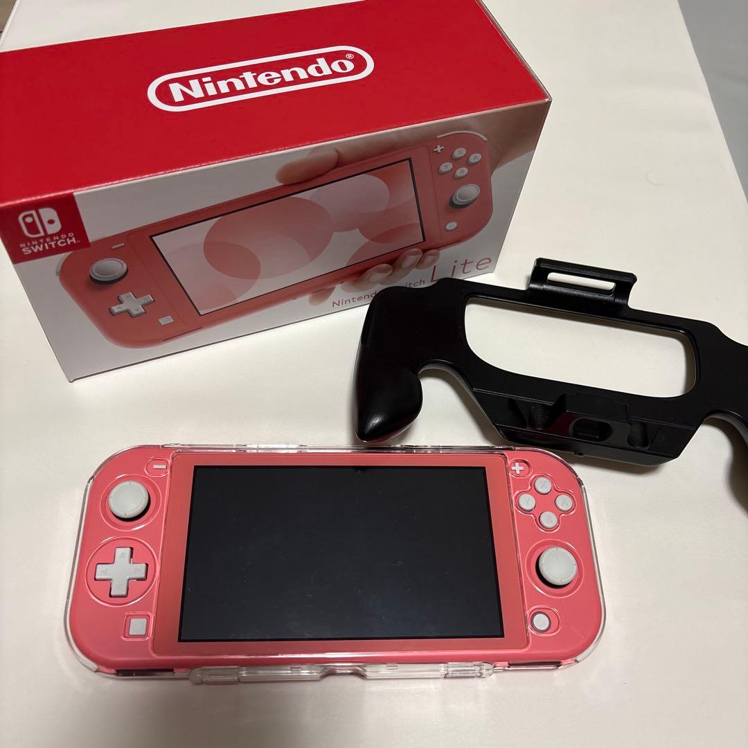 Nintendo Switch Lite ピンク 本体　グリップ付き