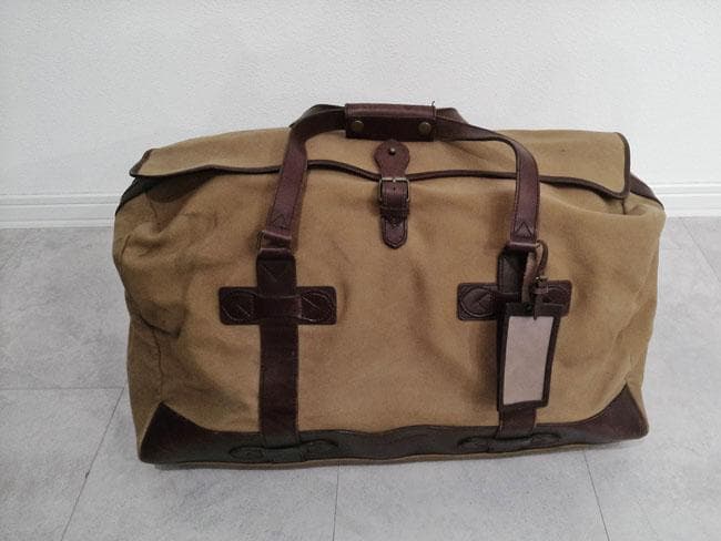 ポロ ラルフローレン 2WAY レザー × キャンバス ボストンバッグ カバン