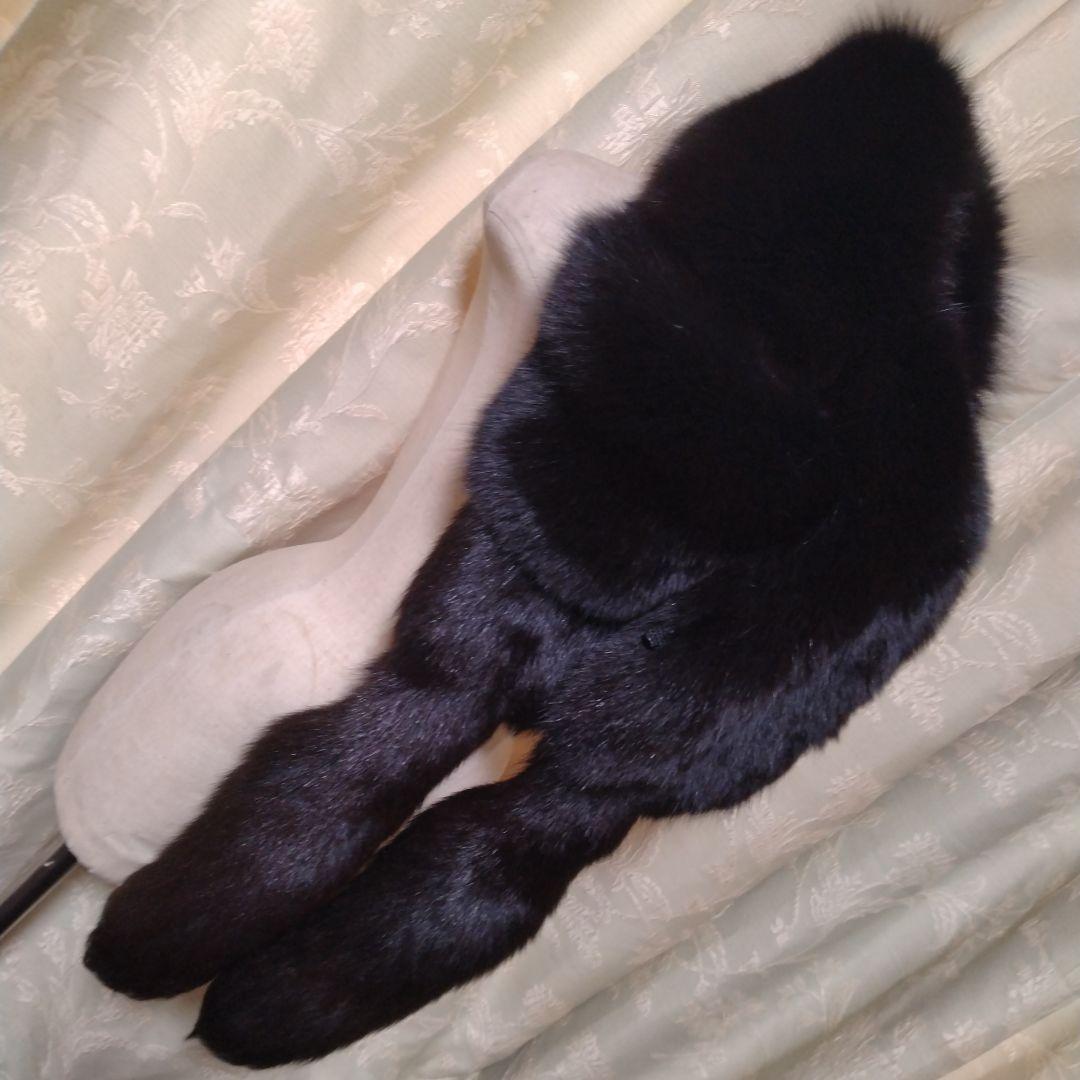 新品未使用✩ボリューム有✩ブルーフォックス✩ファーマフラー✩留め具有✩全面ファー