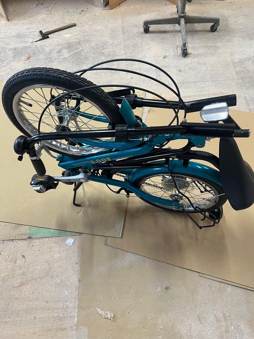 名古屋市内お届け無料手渡し希望EGG'S製の折りたたみ自転車 自転車 青