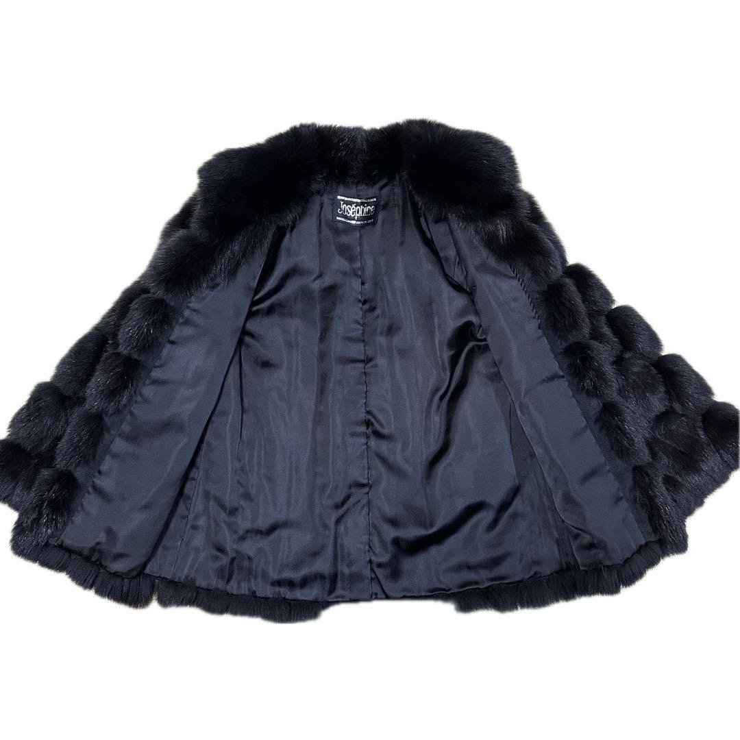 Josephine ジョセフィーヌ フォックスファーコート ブラック 9½
