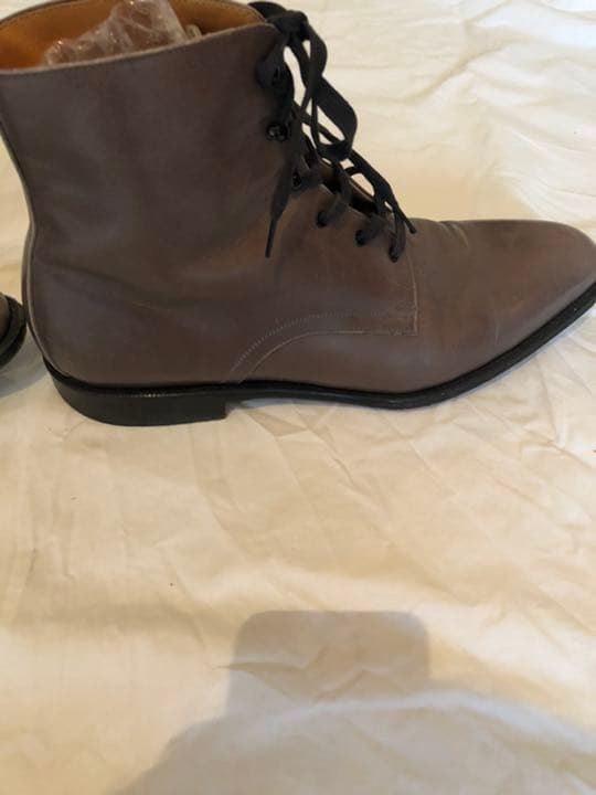 frank leder 激レア　ブーツ　グレー　レースアップブーツ