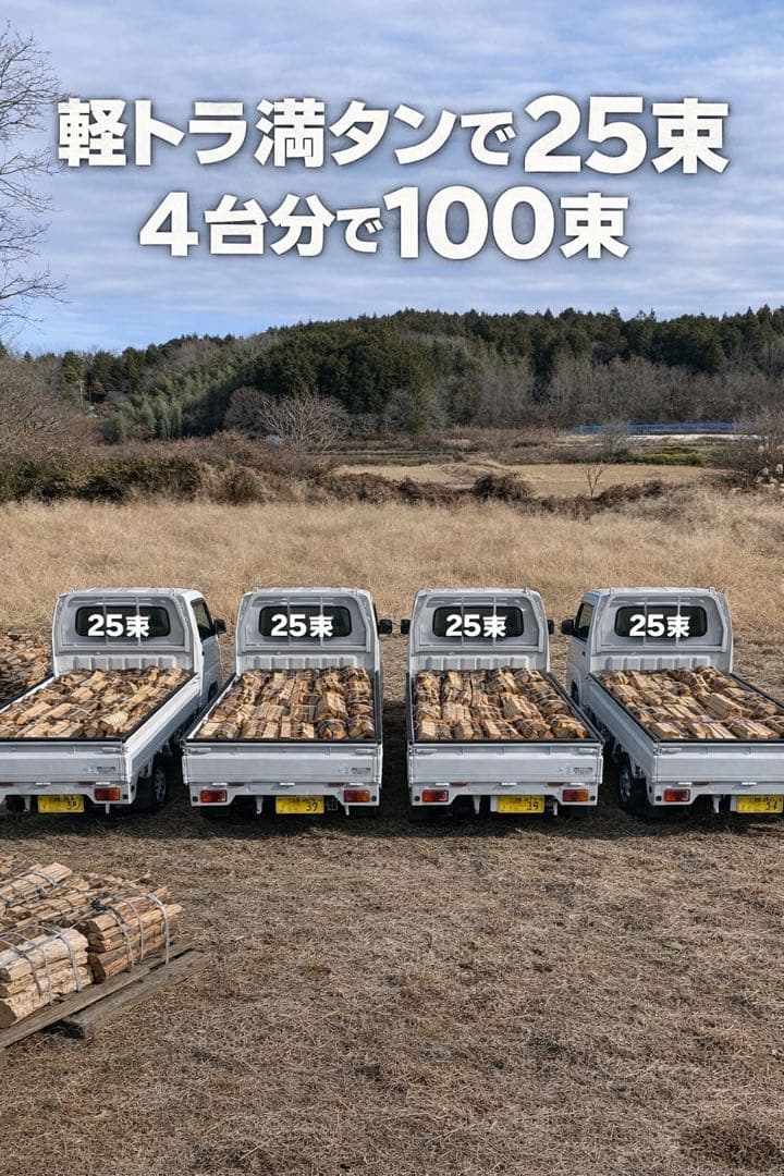 薪　広葉樹100束セット 自宅配達可能