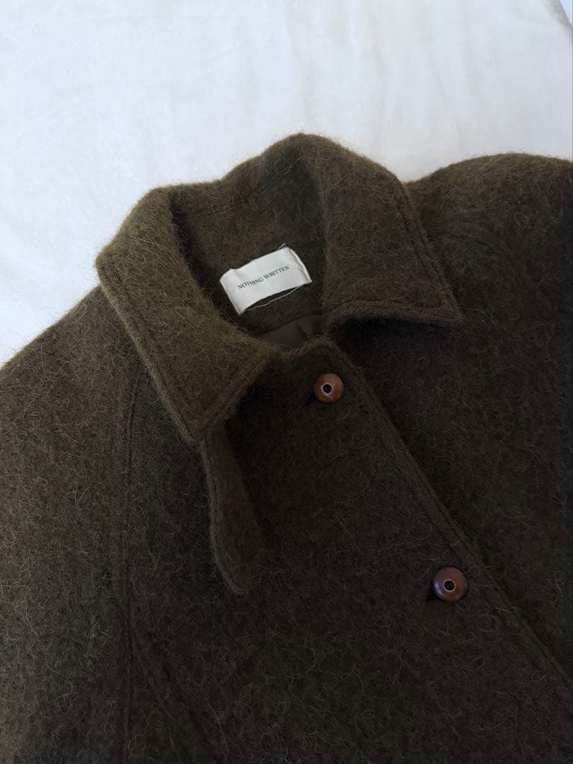 メイシー　nothing written alpaca coat