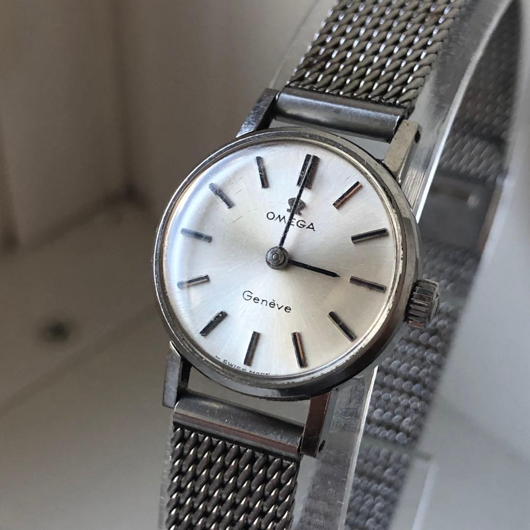 OMEGA Geneve 手巻き時計 シルバー文字盤