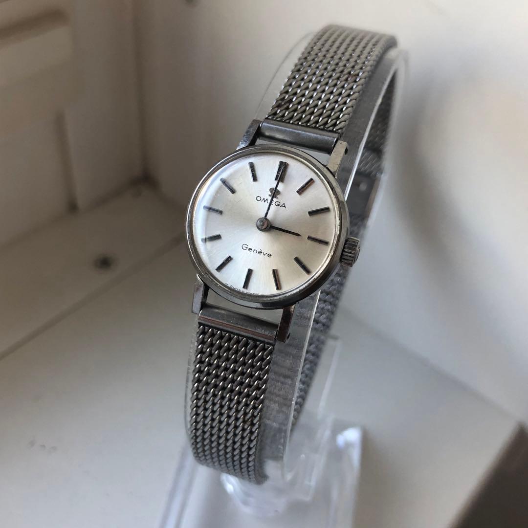 OMEGA Geneve 手巻き時計 シルバー文字盤