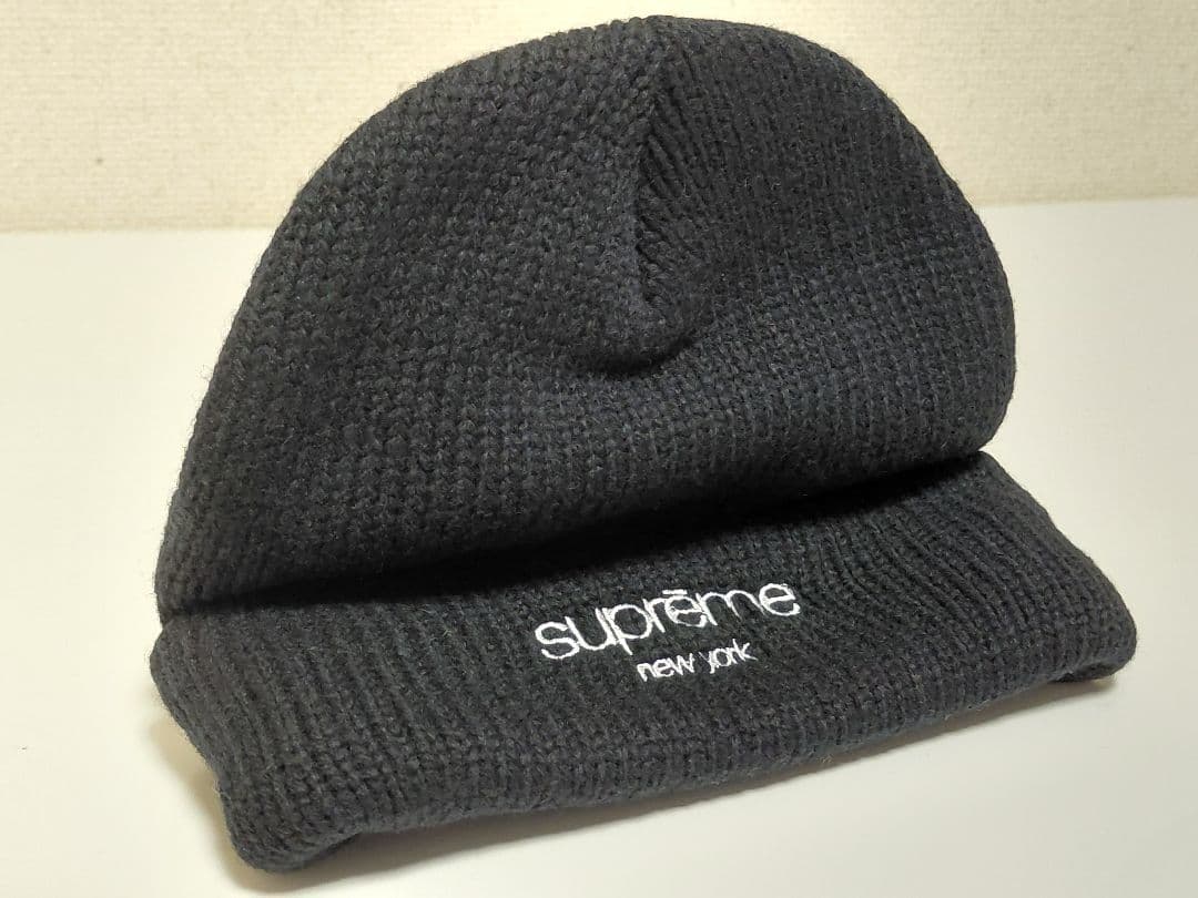 【新品・未着用・つば付き】　Supreme　Radar　Beanie　Black