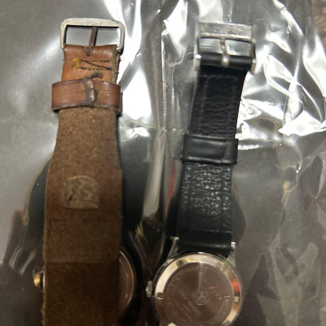 年代物　手巻き腕時計　2本セット　MORISは稼働品　ALBENは不動