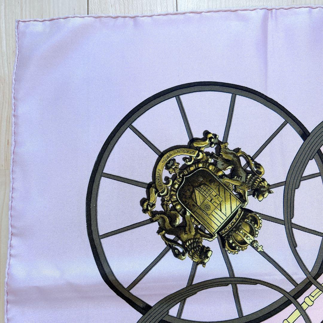 【タグあり】エルメス カレ90 SPRINGS シルクスカーフ ピンク系