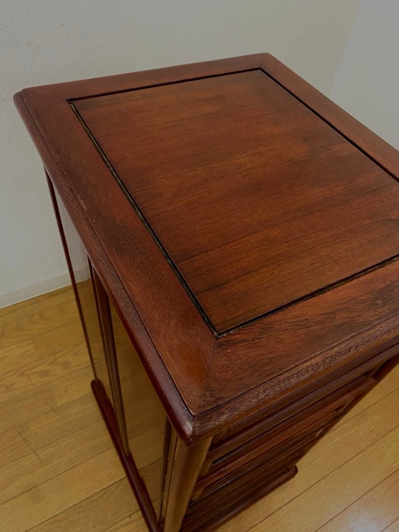 木製 唐木 花梨 チェスト 引き出し タンス インテリア 6杯