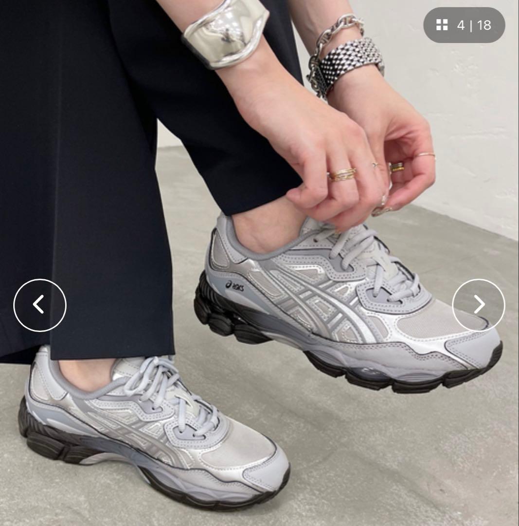 靴 asics GEL-NYC MIDGREY/SHEET ROCK 24cm