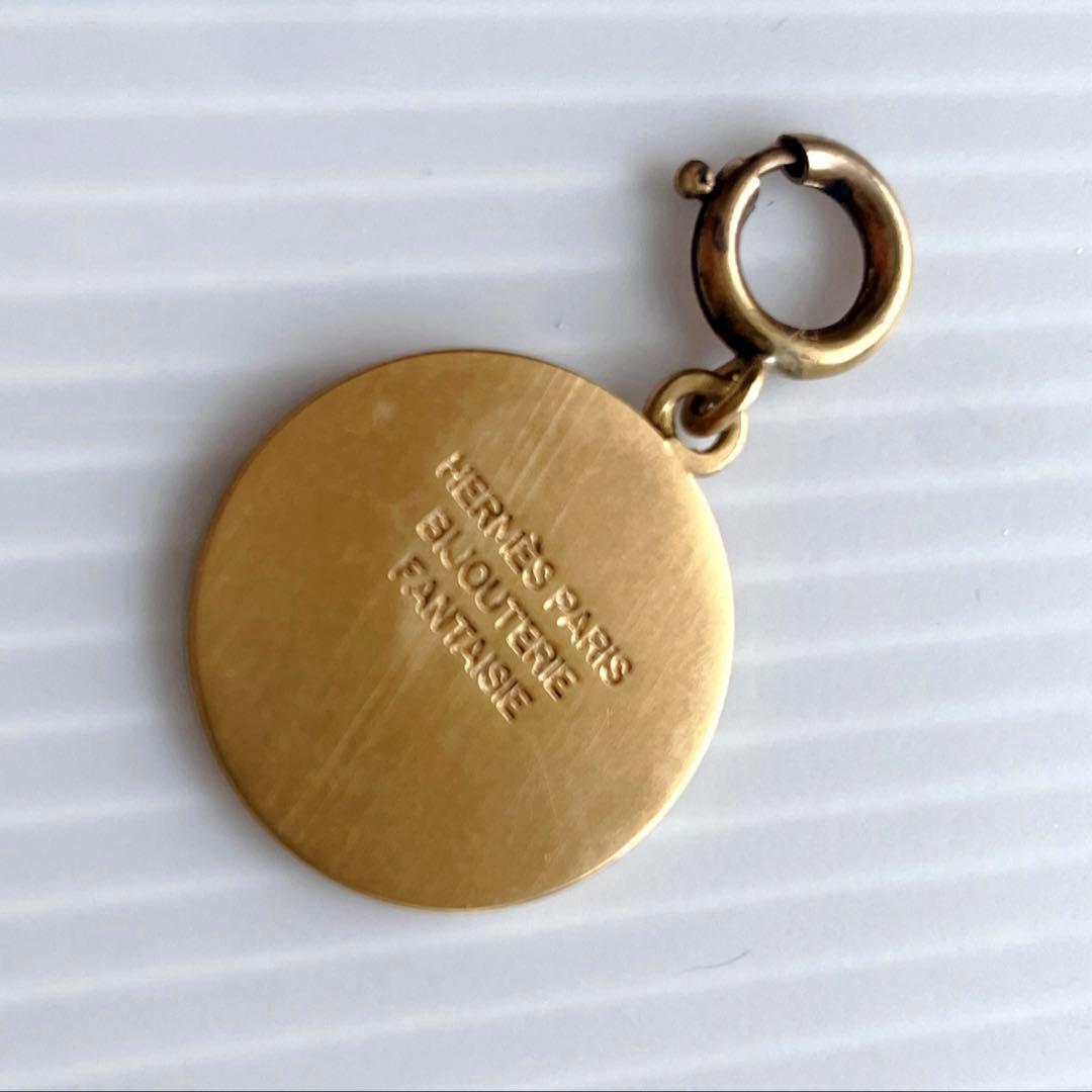 極美品　エルメス　セリエ　　チャーム　　ペンダントトップ　ゴールド