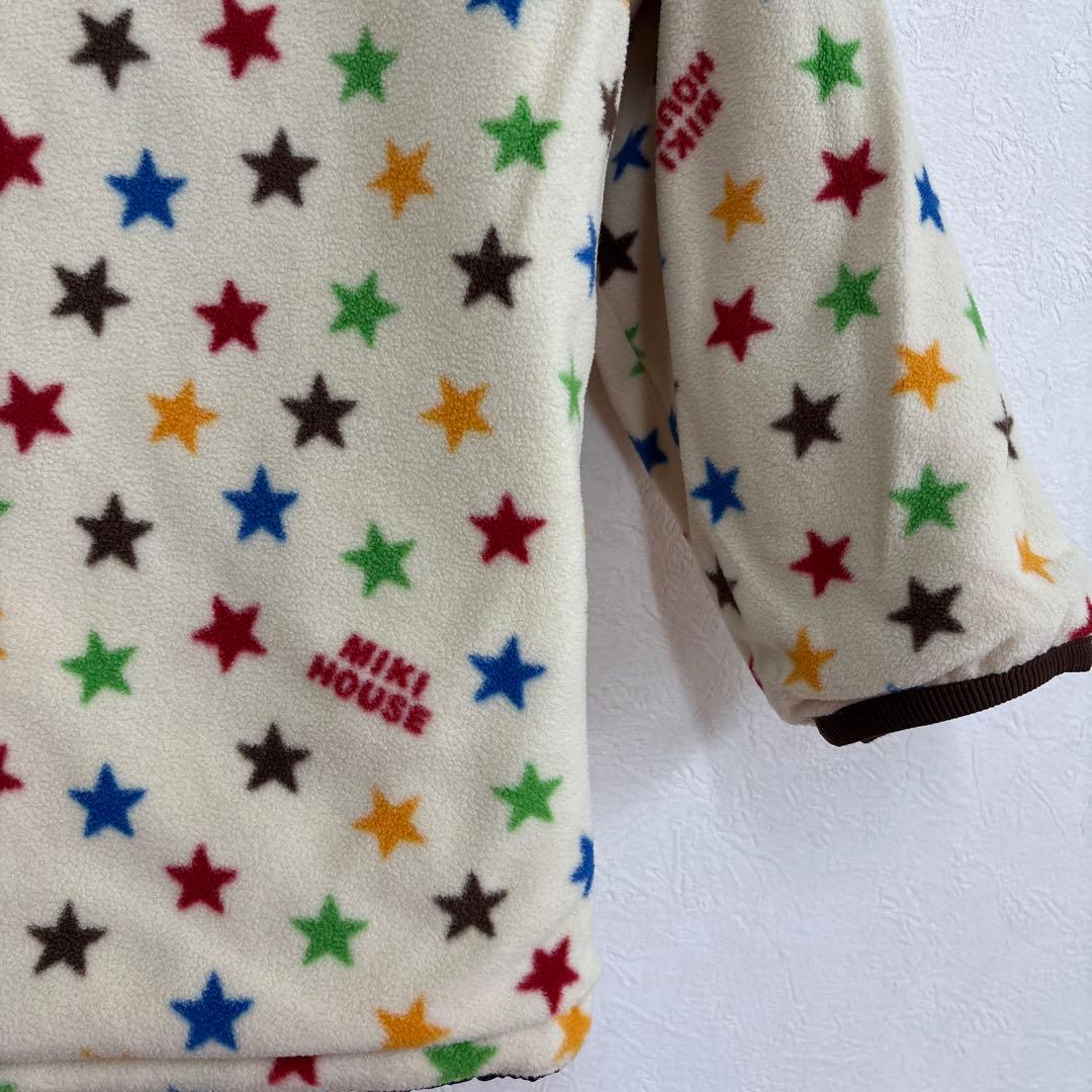 り*う様 新品タグ付き未使用ミキハウス　リバーシブル　ベスト付ジャンパー130