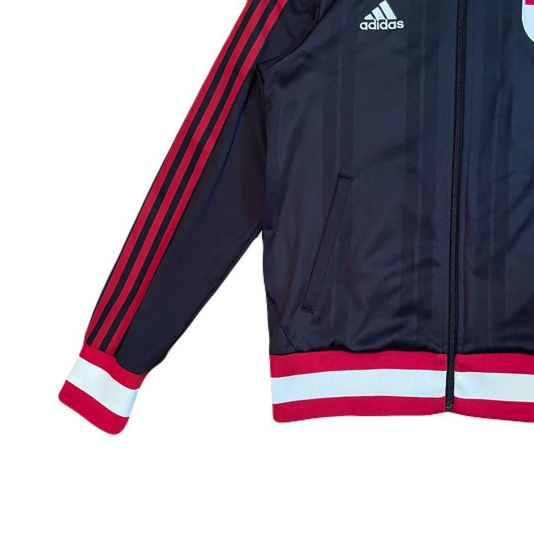 レア　ACミラン　AC ミラン　アディダス　トラックジャケット　トリコロール　L