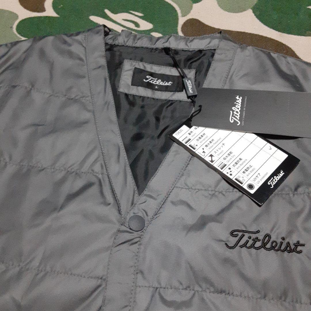 新品未使用 Titleist タイトリスト 蓄熱ナイロン キルティングベスト