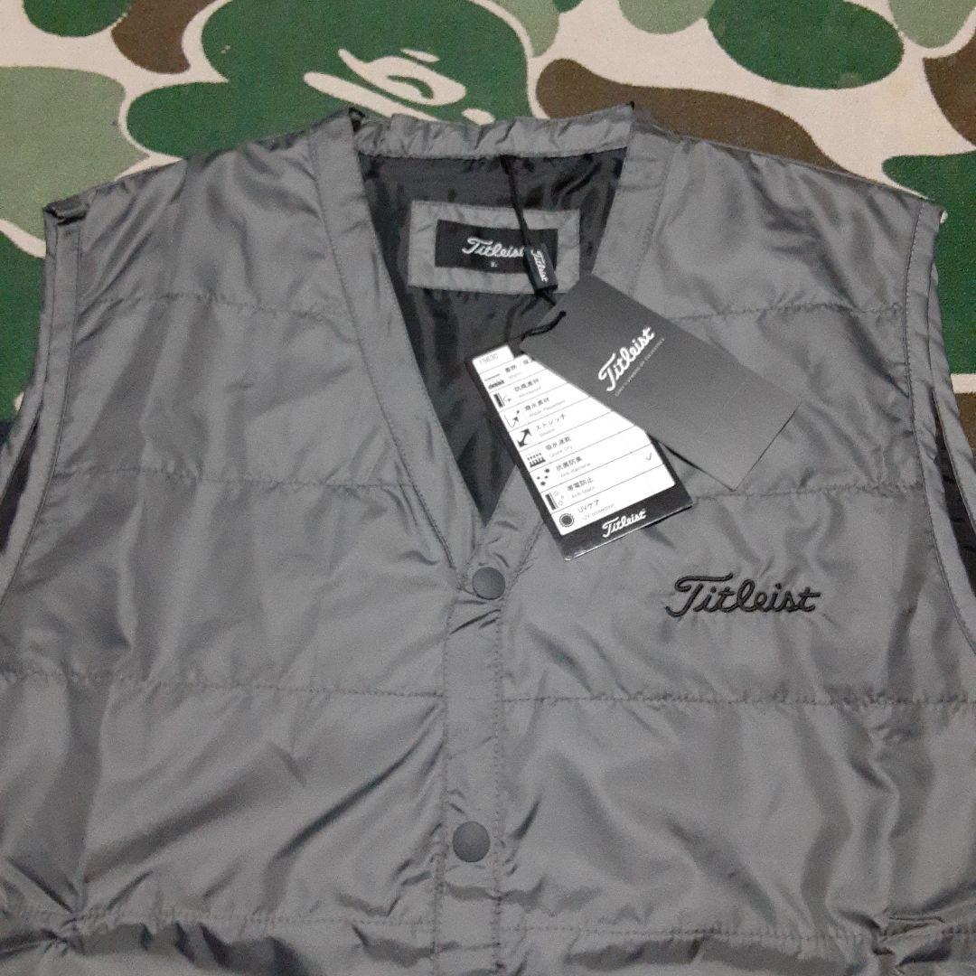 新品未使用 Titleist タイトリスト 蓄熱ナイロン キルティングベスト