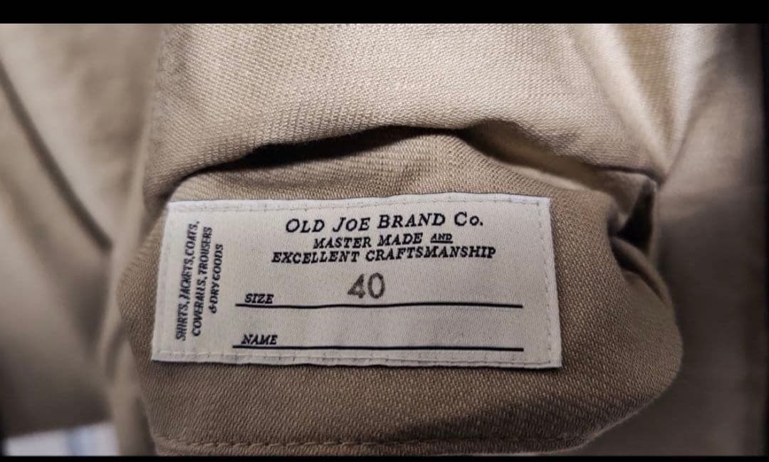 L*T様 OLDJOE コーデュロイジージャン ブラウン 40L新品252OJ-