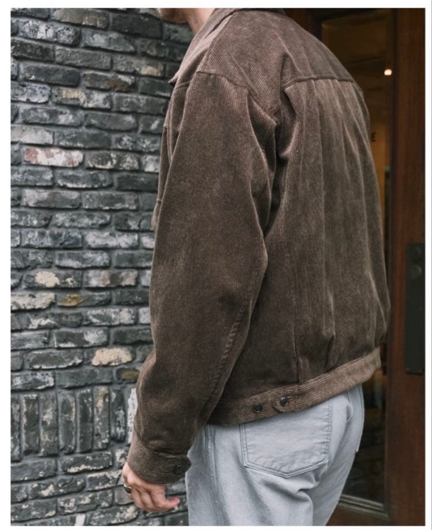 L*T様 OLDJOE コーデュロイジージャン ブラウン 40L新品252OJ-