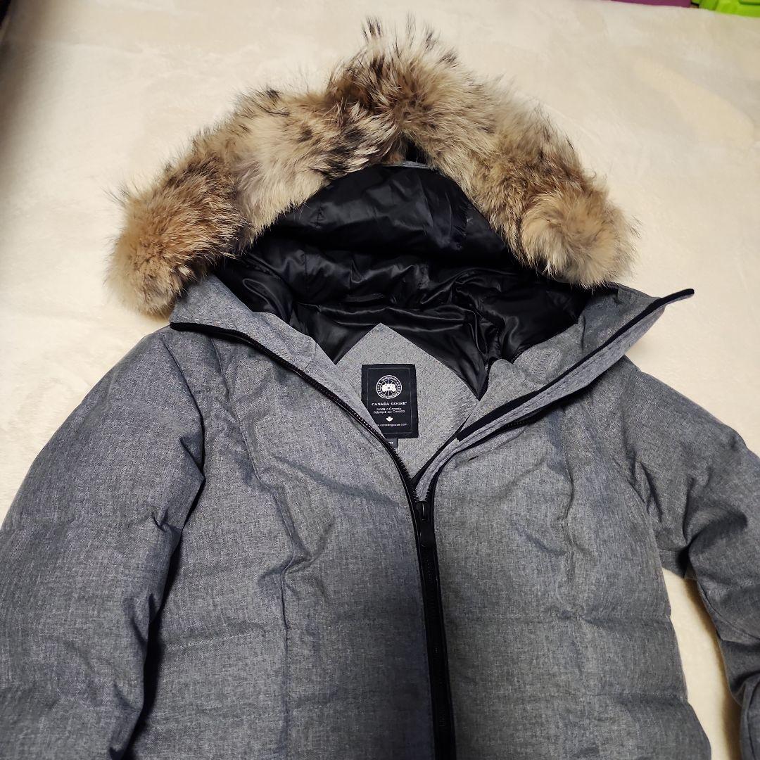   フード付きダウンロングコート XS/TP グレー