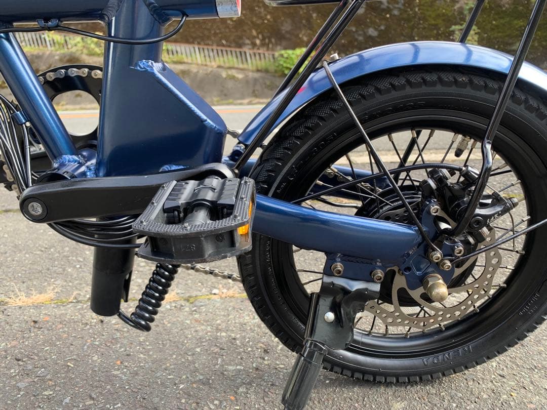 【動作確認済】送料無料HAIGEディスク折り畳み電動アシスト自転車7速16インチ