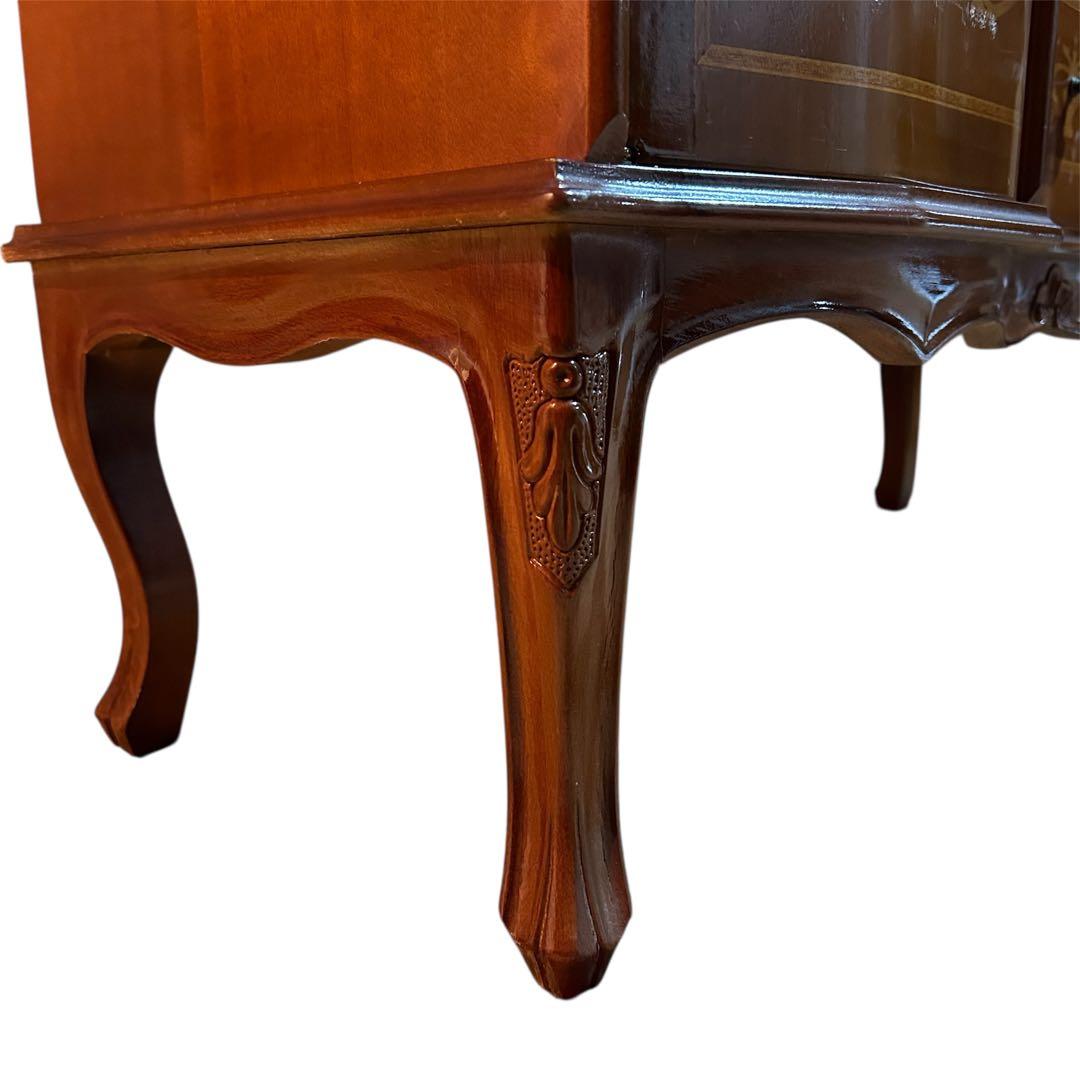 イタリア 家具タロッコ社象嵌デザイン 猫足 ヴェローナ キャビネット