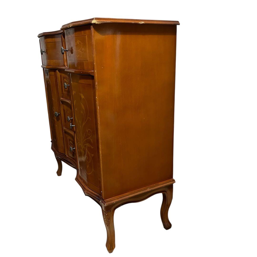 イタリア 家具タロッコ社象嵌デザイン 猫足 ヴェローナ キャビネット